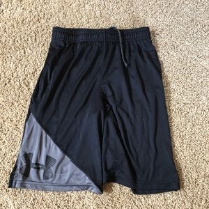 Boys black under armour basketball shorts